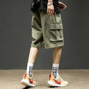 Shorts: men's summer thin, loose and versatile, trendy new hot style, fashionable personality, handsome sports casual pants