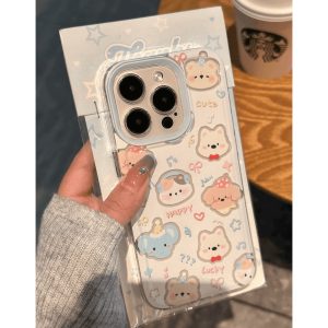 Selling cute animal collection for Apple 16PROMAX phone case iPhone15 design sense 14 cute 13 transparent