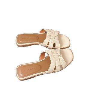 Fashion Sandals Women's 2025 New Summer Flat Toe Fairy Style Roman Shoes Sandals Korean Version 666-16