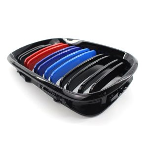Cross-border exclusive for 02-05 BMW BMW 3 Series E46 grille gloss black double-line M version grille