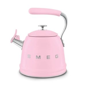 SMEG Smeg Vintage Electric Kettle Stainless Steel Kettle Insulated Stainless Steel 3L Large Capacity Horn Kettle