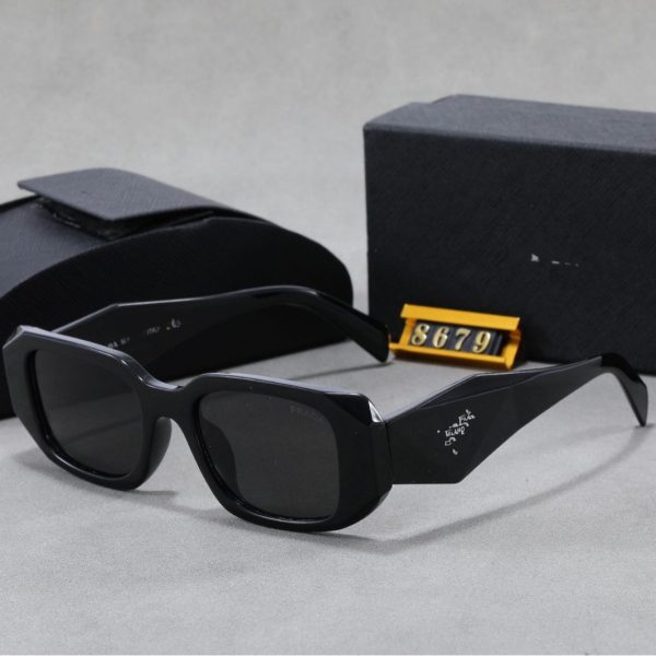 P family sunglasses, female Xiaohongshu, Internet celebrities, European and American fashion, the same personality, irregular color-blocked sunglasses, men and women - Image 5