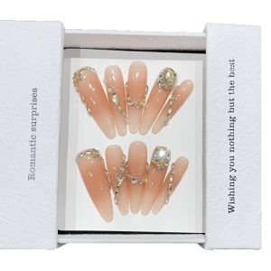 [Zhiqiu] high-end handmade wearable nails pure handmade ins style wearable nails wholesale nail nail art nail pieces