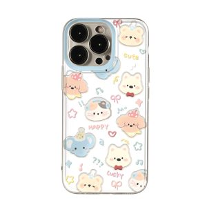 Selling cute animal collection for Apple 16PROMAX phone case iPhone15 design sense 14 cute 13 transparent