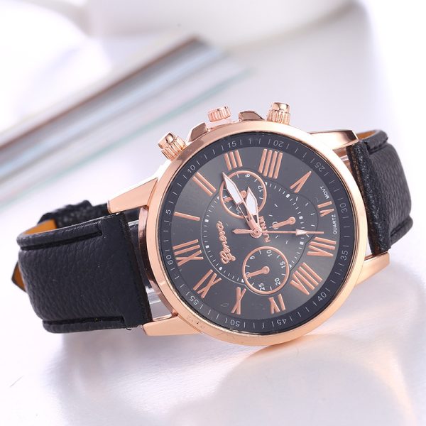 Foreign trade fashion watch belt ladies watch women's watch women's multi-color belt rose gold quartz women's watch cross-border wholesale - Image 2