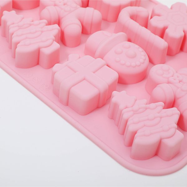 In stock 14 with Christmas molds baking easy release cake molds kitchen baking tools silicone molds wholesale - Image 2