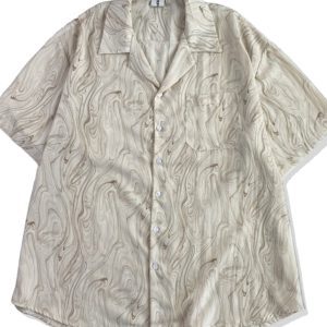 Several items jiwuus summer Japanese vintage polo shirt men's pattern Cuban collar unisex thin short-sleeved shirt