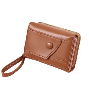 Female Wallet New 2025 Short Ladies Zipper Wallet Trifold Coin Purse Female Cute Student Wallet Wholesale