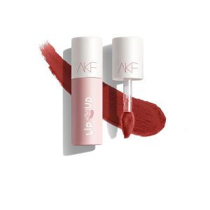AKF Lip Clay Lip Stain White Lipstick Affordable Student Autumn and Winter Niche Brand Lipstick, Lip Gloss, Mist Lip Makeup, Multicolor