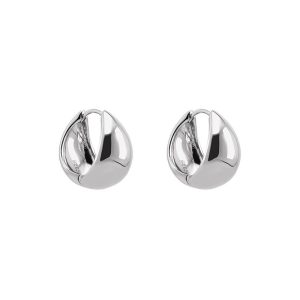 Water drop earrings, women's niche design, light luxury, high-end temperament, simple French fashion circles, ins-style earrings