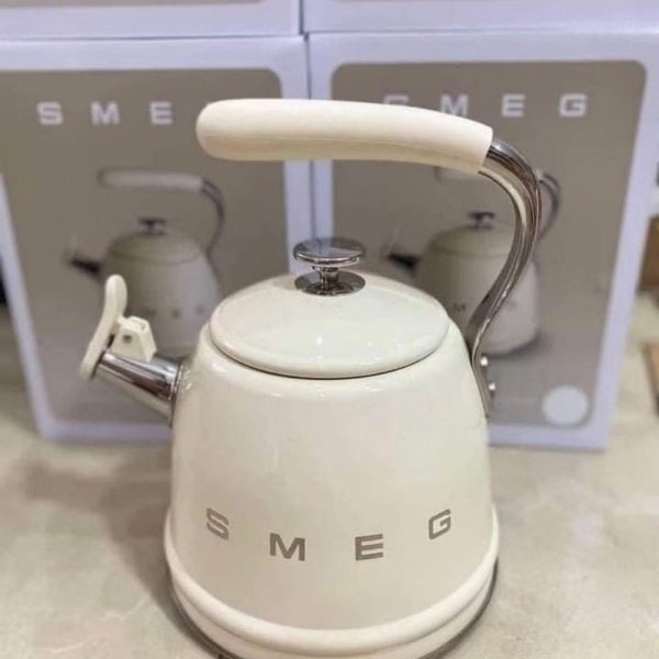 SMEG Smeagall vintage chime kettle stainless steel kettle induction cooker open flame 2.3L kettle - Image 2