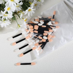 Disposable eyeshadow brush Portable blending eye nail brush eyeshadow stick double-ended latex sponge Beauty tool
