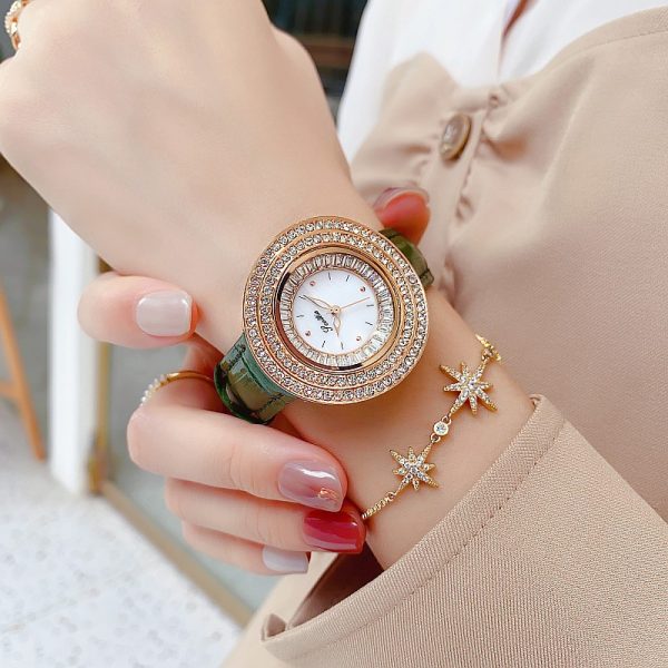 Sigaudi European style personality full diamond watch femininity high-end diamond inlaid British belt women's watch wholesale