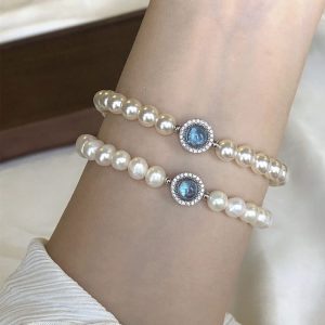 Mercury French vintage style pearl bracelet light luxury style niche design high-end exquisite jewelry