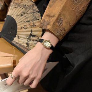 IBSO new oval belt diamond set women's watch subdial retro exquisite waterproof women's watch fashion temperament