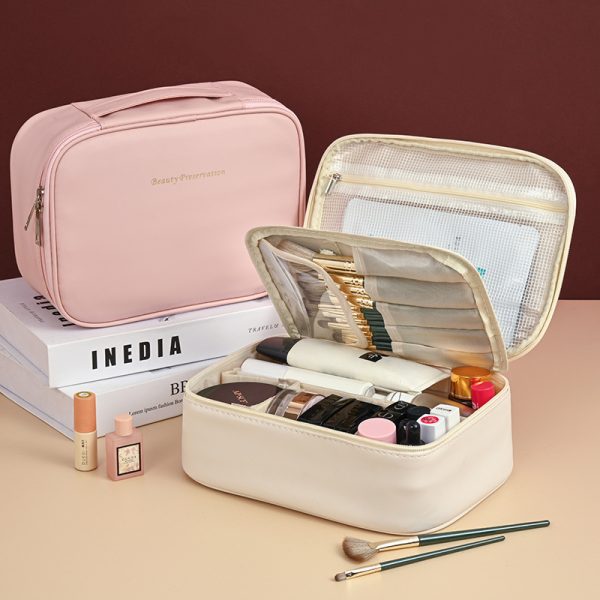 Cross-border new products can be dismantled at will, partitioned makeup bags, large-capacity high-end multi-functional cosmetics washing and storage bags