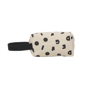 Ye language niche design letter printed bag woman personality versatile bag clutch bag large capacity pen bag storage bag
