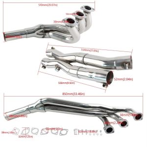 The exhaust head section of the exhaust system is suitable for 88-93 BMW E30 320I 323I 325I 325IX M20