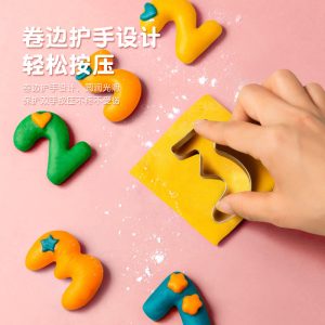 9 Piece Set of Stainless Steel Digital Steamed Bun Mold Cookies DYI Cake Decoration Fondant Cutting Mold Biscuit Tools