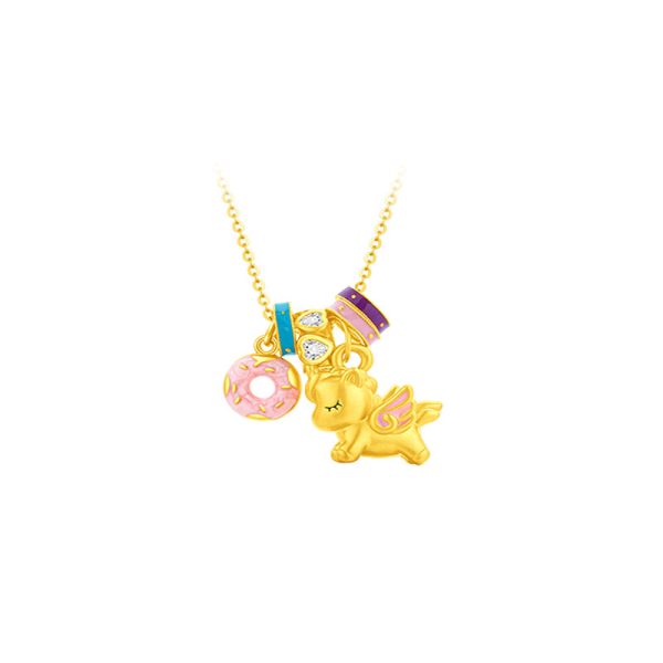 S925 sterling silver enamel sweet dream unicorn necklace women's pendant high-end light luxury style macaron cute collarbone chain - Image 5