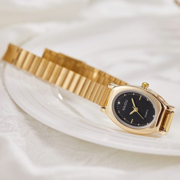New oval fashion luxury watch alloy decoration simple cross-border foreign trade wholesale women's watch - Image 3
