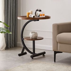 Modern Simple C Shape Side Table Ins Style Small Coffee Table Removable Sofa Side Table Bedside Table Hotel Shelf