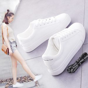 Lace-up pedals, women's shoes, summer new white shoes, student flat shoes, casual Korean version autumn shoes, lightweight spring and autumn shoes