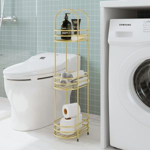 Bathroom shelves, toilet sandwiches, floor-standing storage cabinets, bathroom toilets, narrow side cabinets, toilets are cool and cool