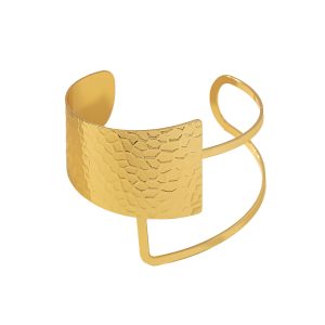 Cross-border e-commerce simple exaggeration, European and American style temperament bracelet niche design style cold wind opening bracelet hand ornament women