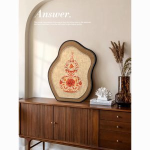 Medieval style Fulu gourd desktop painting, TV cabinet painting, living room table painting, high-end entryway cabinet ornaments, ornaments
