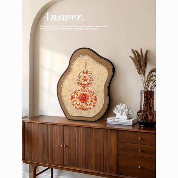 Medieval style Fulu gourd desktop painting, TV cabinet painting, living room table painting, high-end entryway cabinet ornaments, ornaments - Image 4