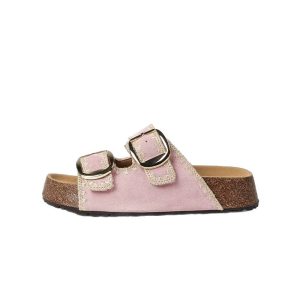 [Fan Funa] thick-soled heightened Birkenstock sandals slippers women's summer wear 2025 summer small fragrance woven slippers