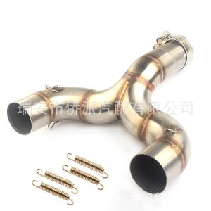 Applicable engine Huanglong 600 BJ600 300 modified motorcycle exhaust pipe middle section stainless steel bend