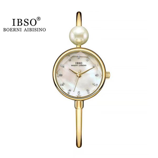 Apis Sino IBSO Women's Watch Shell Face Pearl Watch Women's Exquisite Small Bracelet Watch Douyin Live Broadcast - Image 4