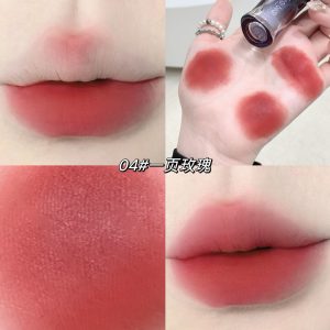 Gegebear matte lip glaze low saturation plain makeup domestic velvet matte nude lipstick student party beauty moisturizing