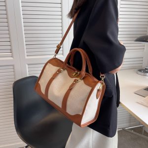 Foreign trade short trip bag large capacity tide shoulder bag 2024 new commuting fashion hand-worn crossbody bag