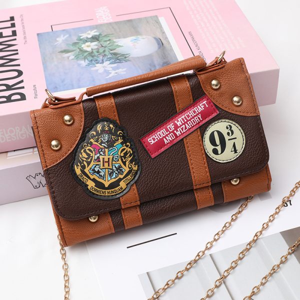 European and American simple vintage single shoulder chain women's wallet Universal Studios Harry Potter clutch - Image 2