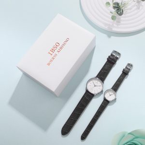 IBSO Couple Set New Belt Quartz Men's and Women's Watch Fashion Casual Analog Digital Graduated Watch