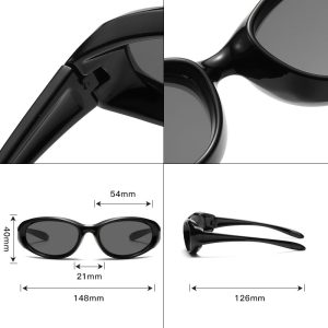Summer Outdoor Sports Riding Vintage Sunglasses Female Y2K Hot Girl Eye Protection UV Protection Premium Sunglasses Male