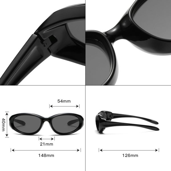 Summer Outdoor Sports Riding Vintage Sunglasses Female Y2K Hot Girl Eye Protection UV Protection Premium Sunglasses Male - Image 3