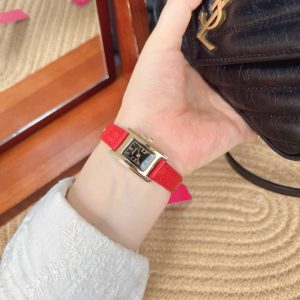 Melissa Vintage Watch Women's Simple New Square Light Luxury Niche Women's Strap French Cowhide Belt Waterproof
