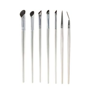 Guo Xiaoniu's same style of folded corner eyeliner brush, 7 makeup brush set, eye detail brush, fine concealer brush, sickle brush