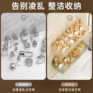 Toilet shelves, bathroom shelves, non-perforated vanity counters, toilets, toilets, wall mounts, wall storage shelves