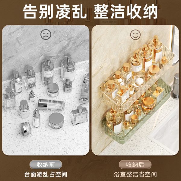 Toilet shelves, bathroom shelves, non-perforated vanity counters, toilets, toilets, wall mounts, wall storage shelves