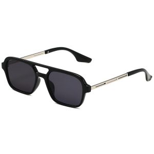 2024 New Korean Version Male Pilot Glasses Retro Double Beam Small Square Frame Sunglasses Sunglasses Tide Women Spot Wholesale