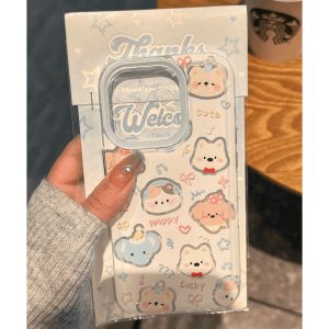 Selling cute animal collection for Apple 16PROMAX phone case iPhone15 design sense 14 cute 13 transparent