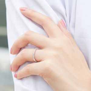 Tonglin Korean version of the new women's ring, personalized fashion ladies diamond ring, 925 silver ring, cross-border jewelry manufacturers