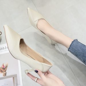 Stunning ~ pointed temperament high heels women's 2023 new French fashion pumps single shoes women's office business