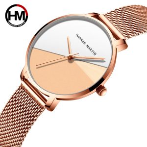 Nordic minimalist style non-graduated Japanese quartz movement watch waterproof literary and artistic fashion creative women's watch