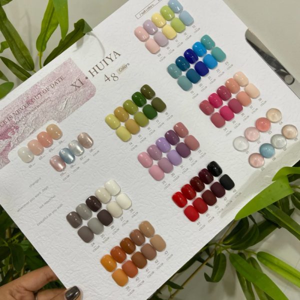 Nail polish glue set Ming Yi 48 colors small sugar cube nail polish glue small set autumn and winter new popular color white